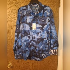 Robert Graham Classic Fit Blue Shirt Men's